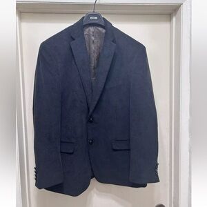 LRL Ralph Lauren Mens 46R Black Corduroy Blazer Jacket Elbow Patches Sport Coat